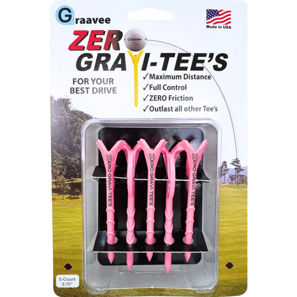 Zero Gravi‑Tees™ Velocity – High-Launch Low-Friction Golf Tees
