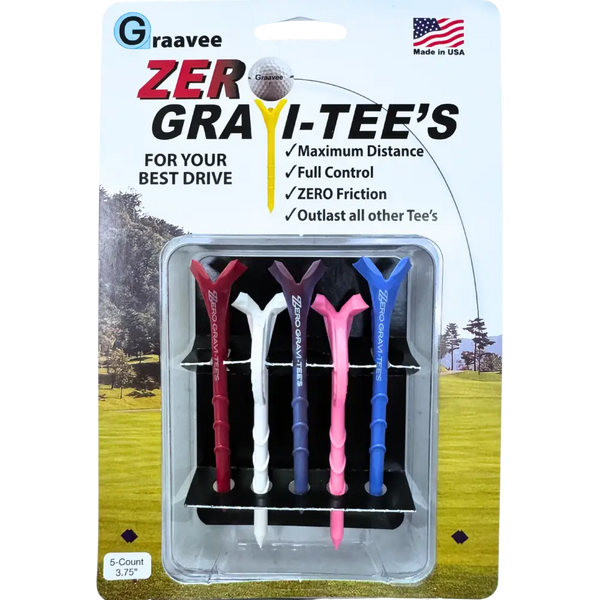 Zero Gravi‑Tees™ – Low-Friction Golf Tees to Reduce Drag and Backspin